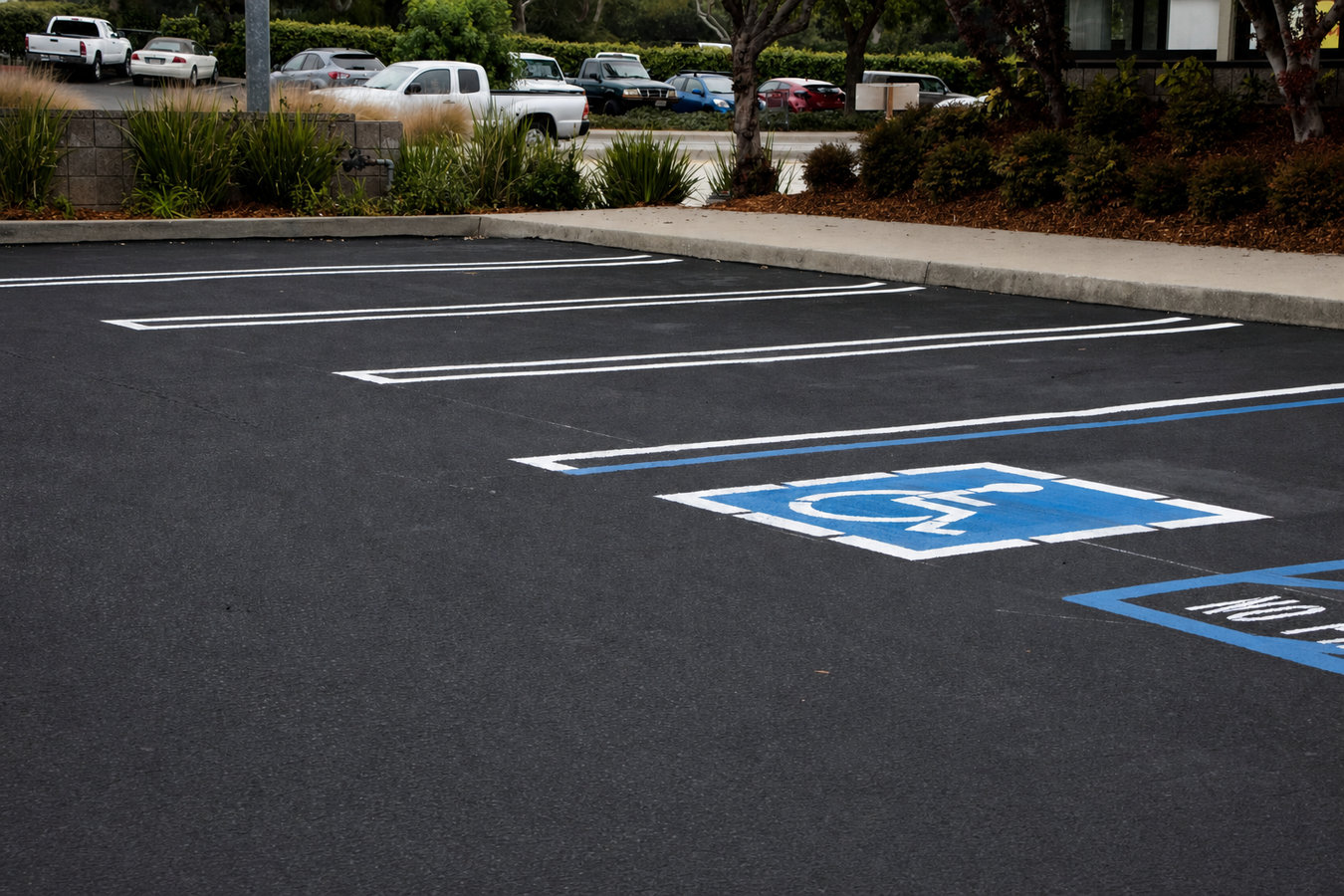 Parking lot striping in Pasadena, CA